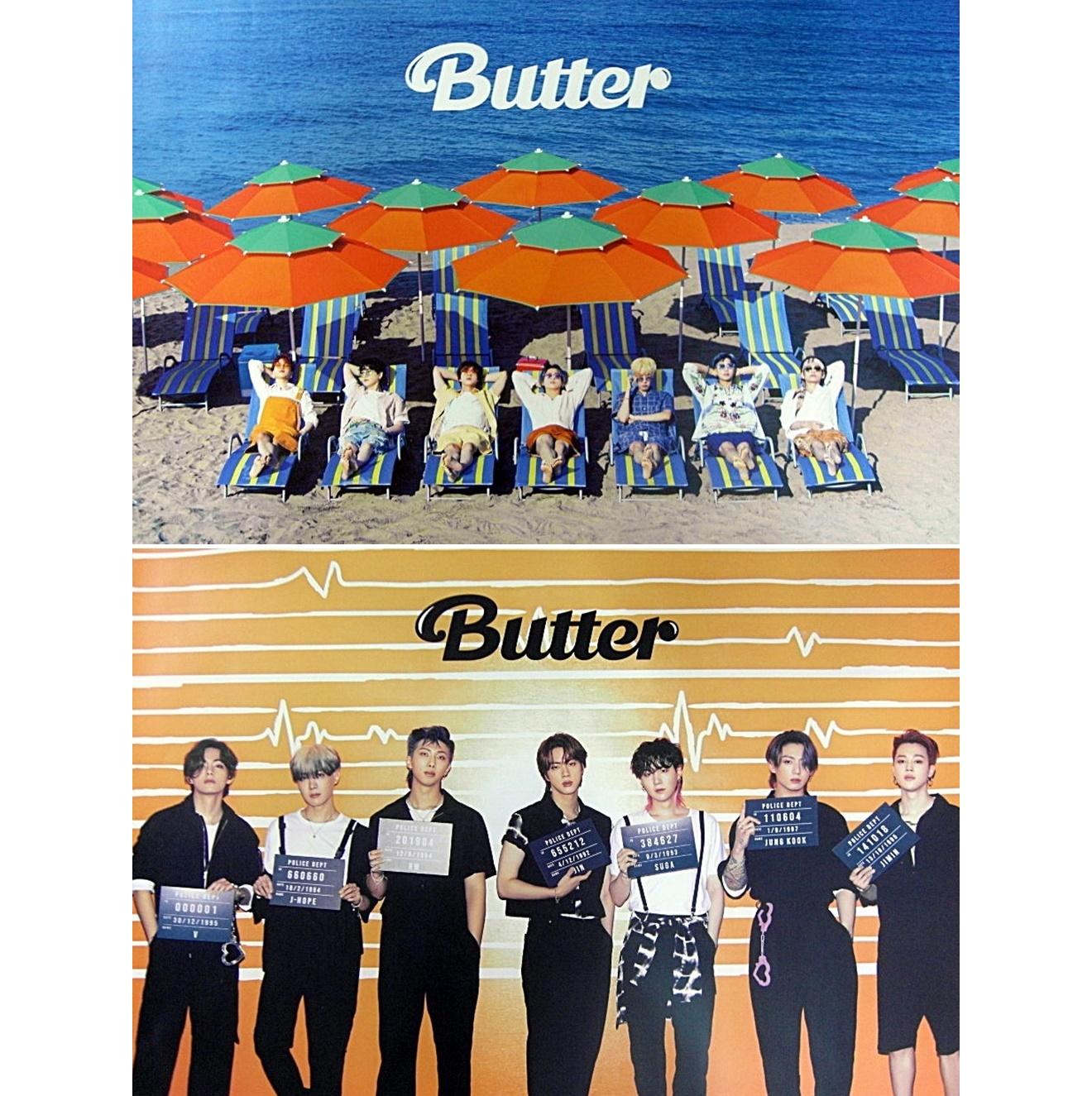 (ブロマイド2種+筒) BTS - Butter 2種ポスター