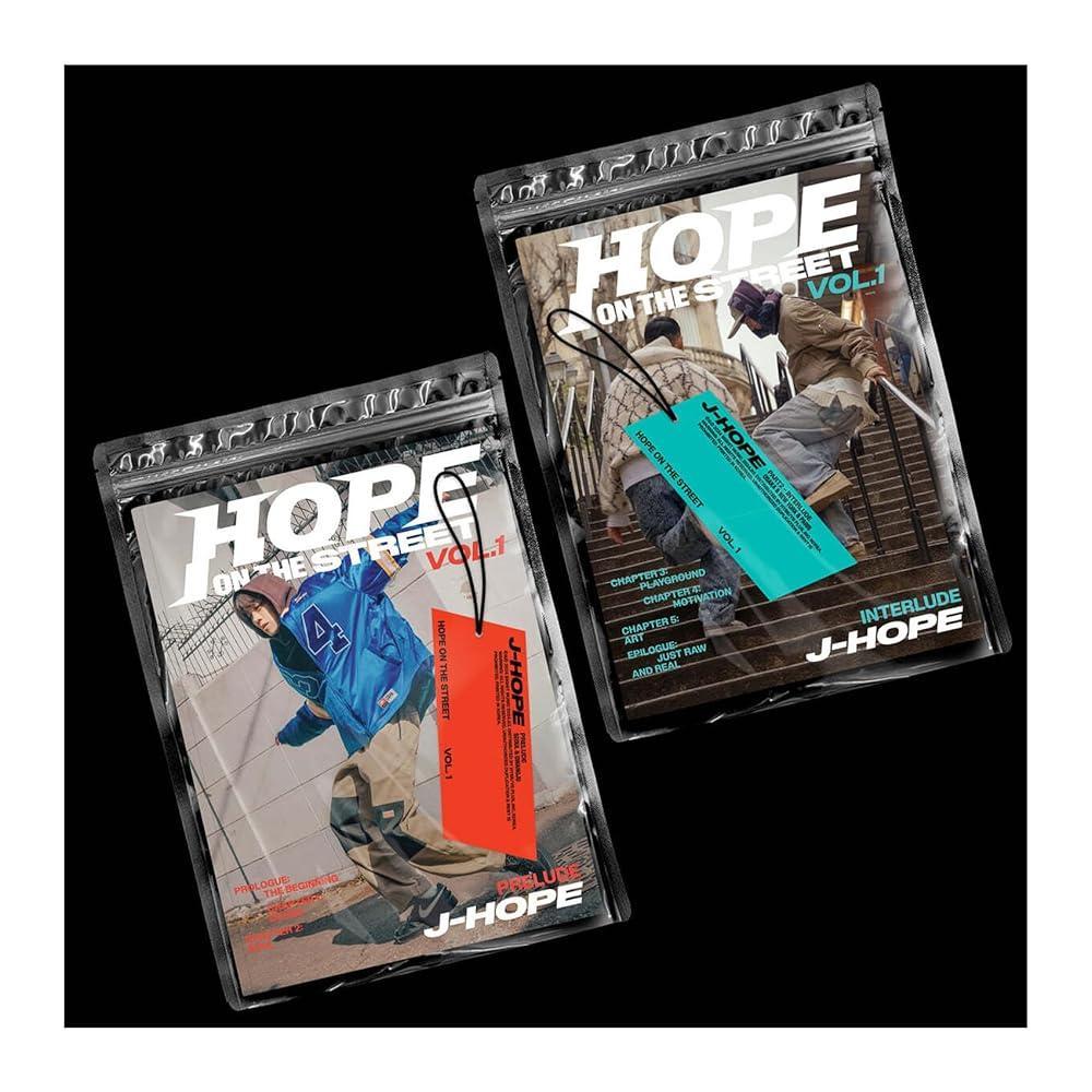 BTS J-Hope Hope ON The Street VOL 1 Special Album Contents Photo zine Sticker Card Tracking Sealed J