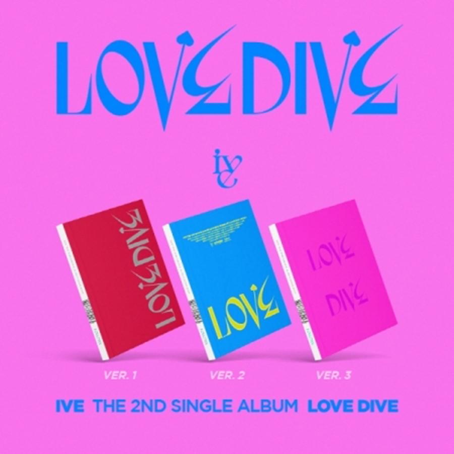 H2 MEDIA IVE - シングル 2集 LOVE DIVE バージョン 3種よりランダム発送