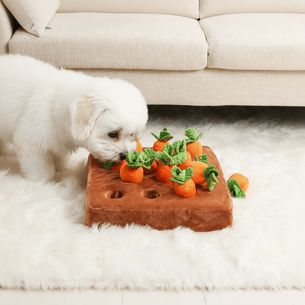 【Pawrfect】わんちゃん用ノーズワーク にんじん畑 農場 にんじん抜きおもちゃ 12個入り