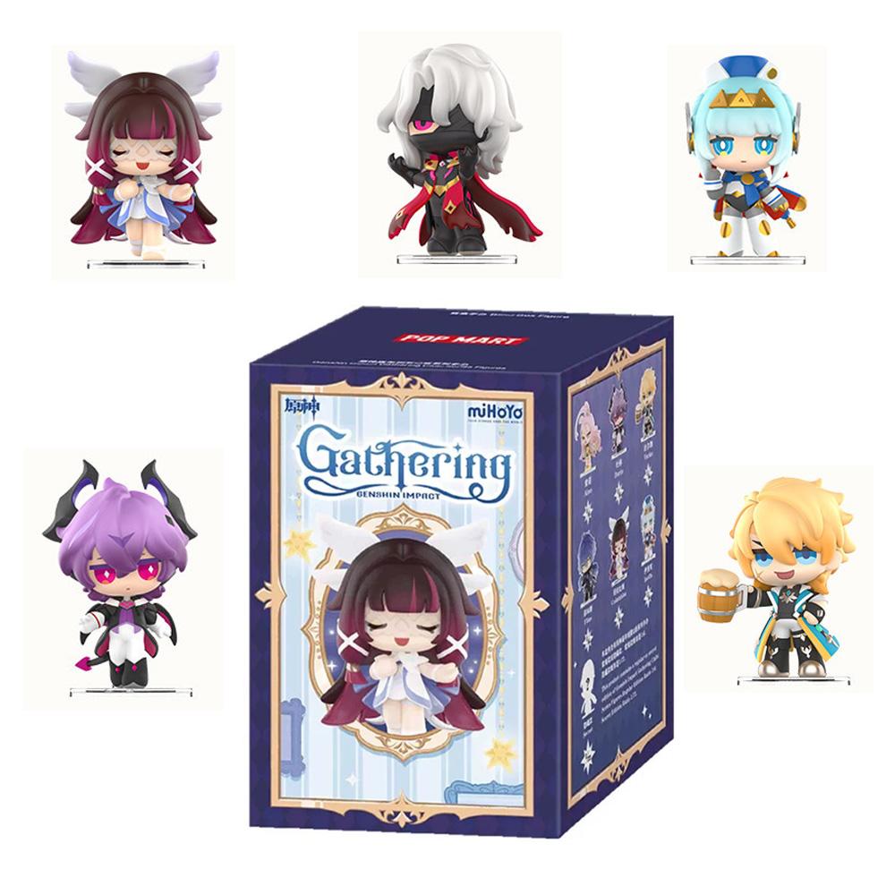 (選択可能) POP MART 原神 フィギュア チビシリーズ ランダムボックス コロンビナ、ドゥリン、フリンス グッズ ガチャ