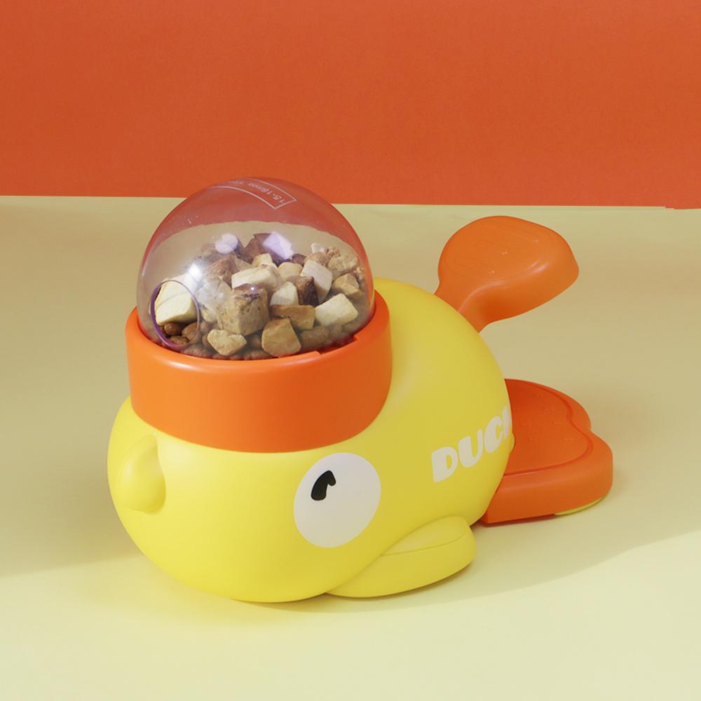 NanPet わんちゃん用ノーズワーク おもちゃ アヒル アヒルパン おやつ発射フィーダー