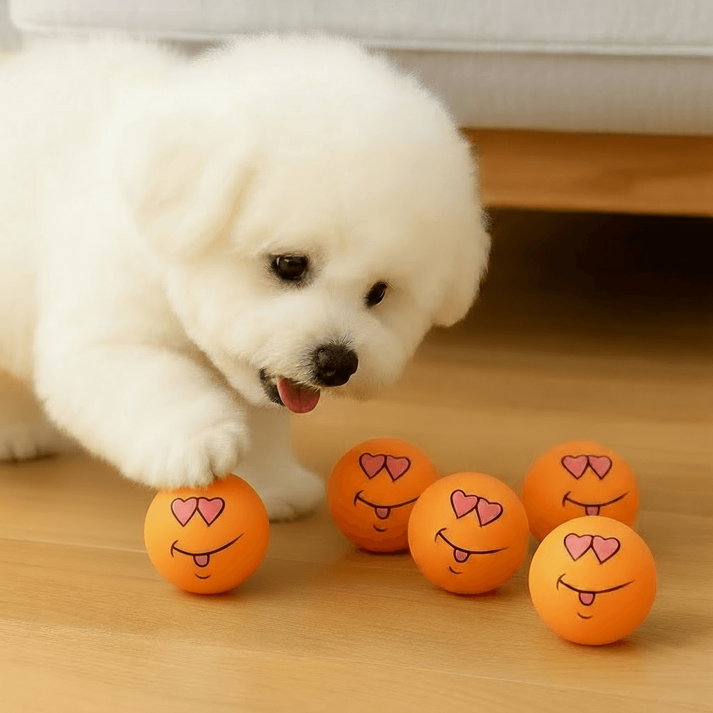 わんちゃん用おもちゃ 鳴るおもちゃ ラテックスボール 遊び オレンジ マンドゥギ