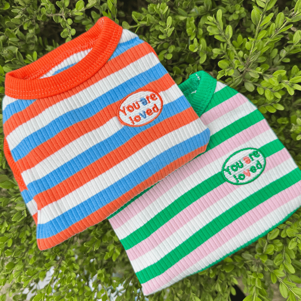 犬服 デイリー ストライプTシャツ S