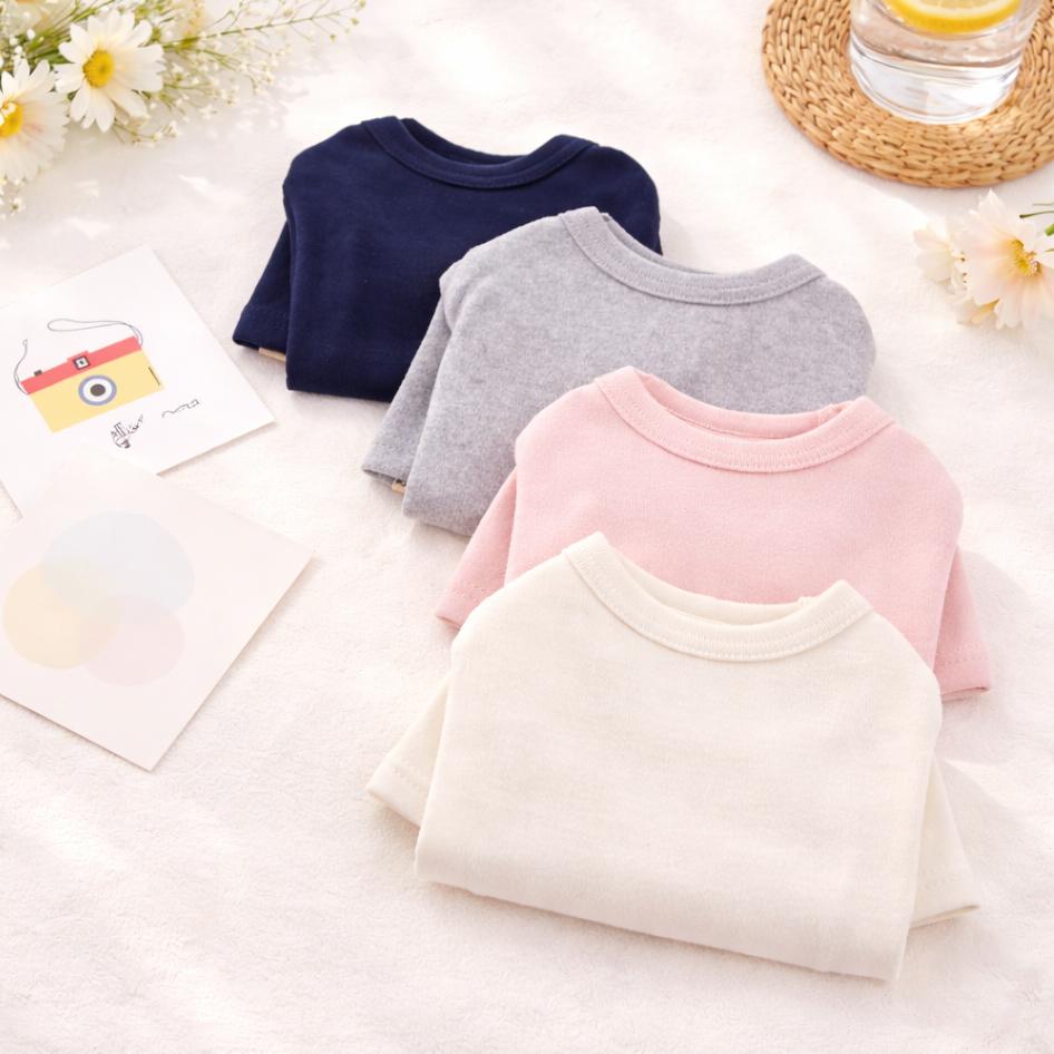 ラウンド ベーシック 犬Tシャツ 犬服 4シーズンTシャツ 部屋着 ベスト S