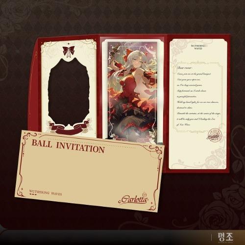 明朝 ウォーダリング ウェーブ Carlotta's Ball Invitation Series Invitation