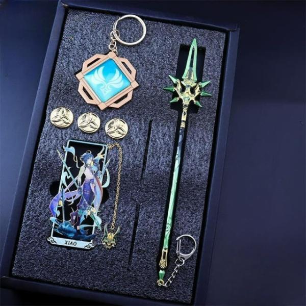 Genshin グッズ キーホルダーセット 放浪者 クレー フィギュア 元素 栞 神の目 専用武器