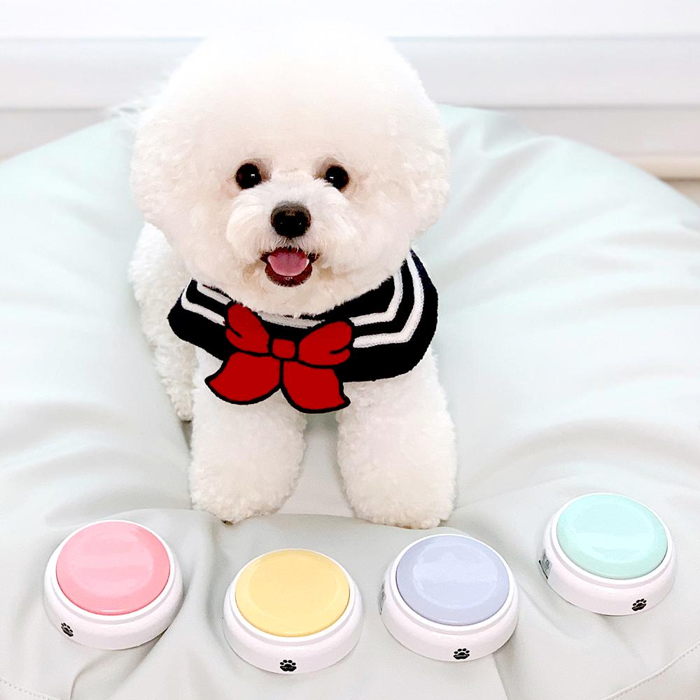 [BERRY&PET] 犬用 LEDタッチトーク ボタン おやつ しつけ 吠え癖 鳴き声 翻訳機
