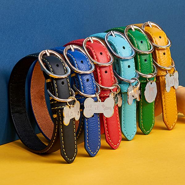 子犬用リード 猫用ネームタグ シルエット刻印型認識タグ