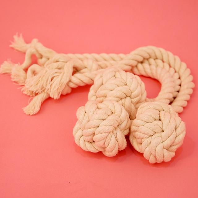 犬用 タフトイ 染色なし 純綿糸トイ アティジギ