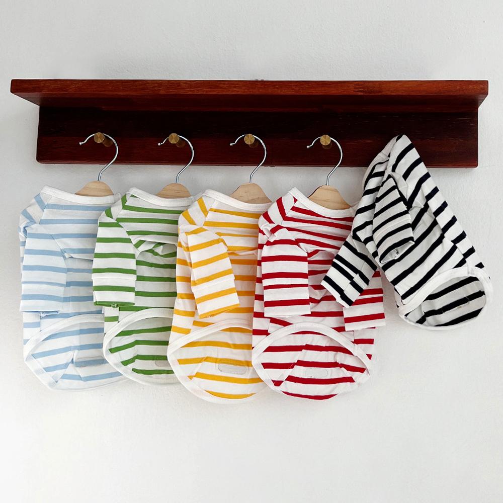 犬服 デイリー 室内服 Paris Dog ベーシック ストライプT S