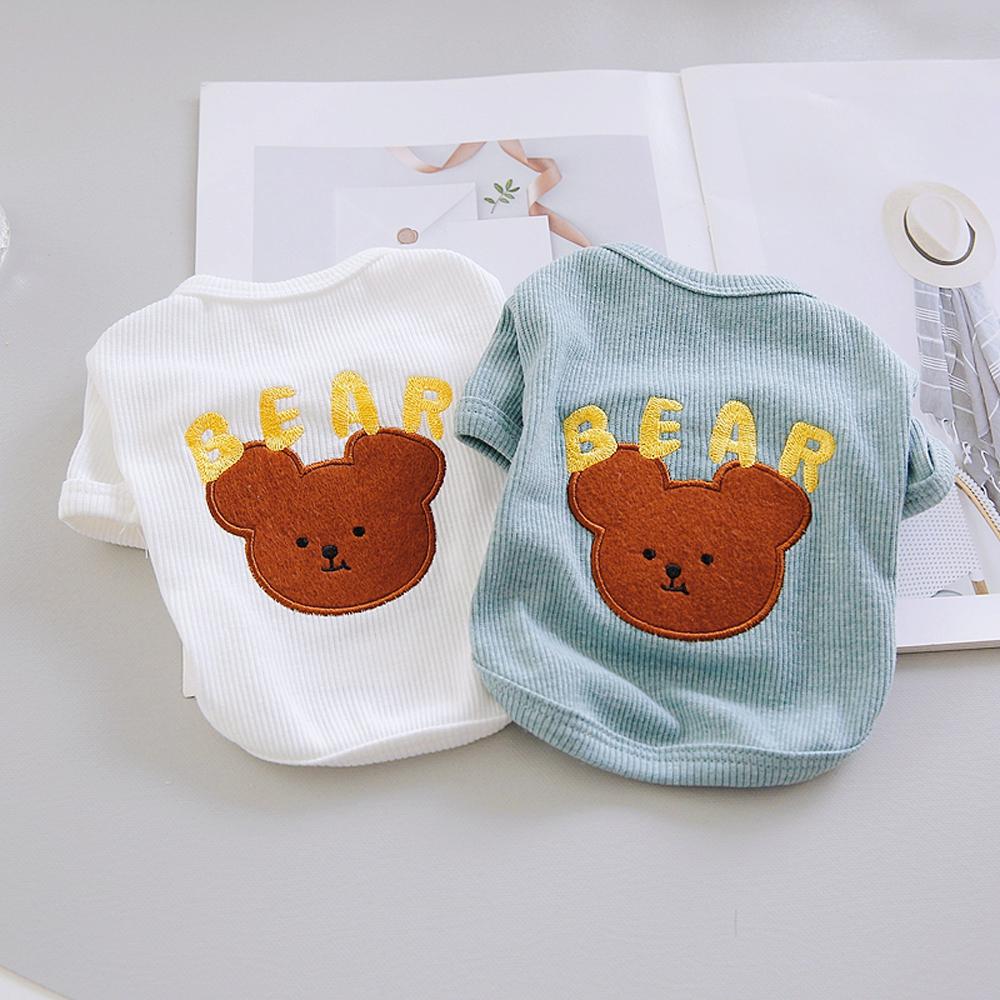 犬服 秋 冬 りんごくまTシャツ