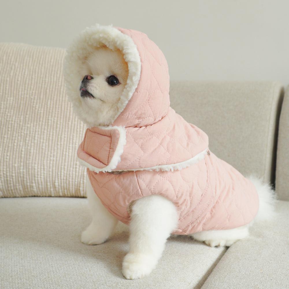 CHOCOPETHOUSE 犬用パディング 犬服 お散歩マスター パディング 耳付き 帽子