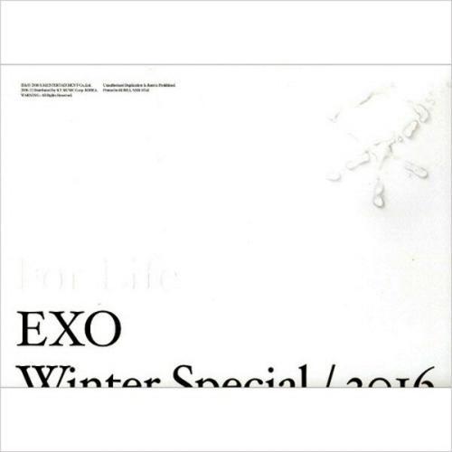 開封 EXO 2016 Winter Special Album For Life 2CD ポストカードなし