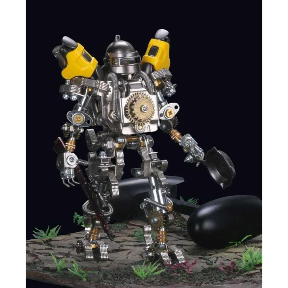 ロボット フィギュア 夫 金属 装飾 インテリア プレゼント メタル