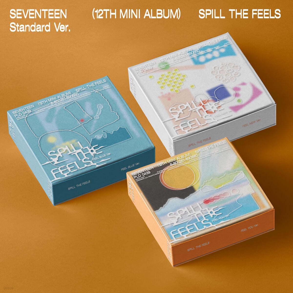 H2 MEDIA SEVENTEEN - 12th Mini Album SPILL THE FEELS Standard Ver ランダム1種