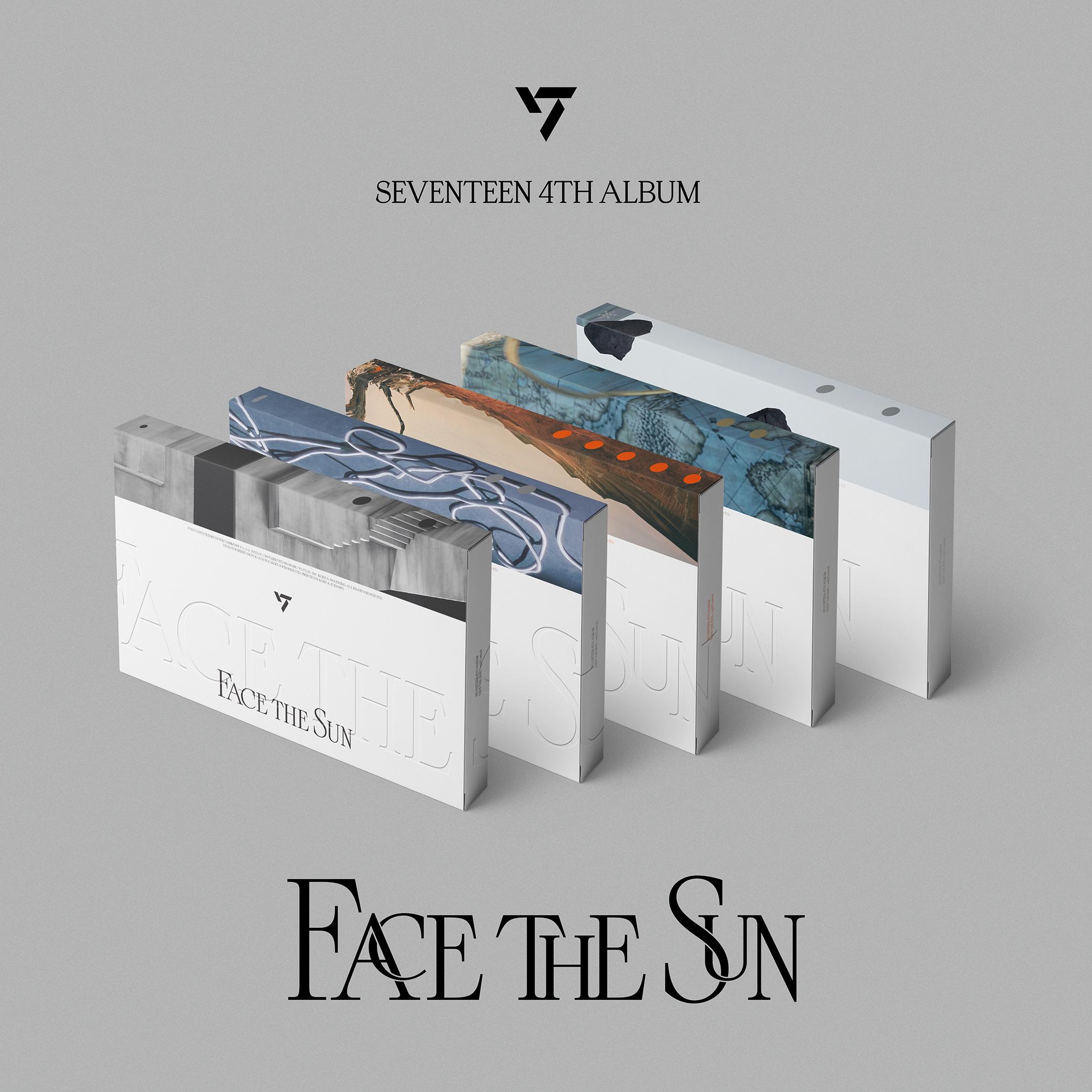 SEVENTEEN SEVENTEEN 4集 5種SET Face the Sun 5種バージョン 初回特典終了 ポスター終了 PLD0145