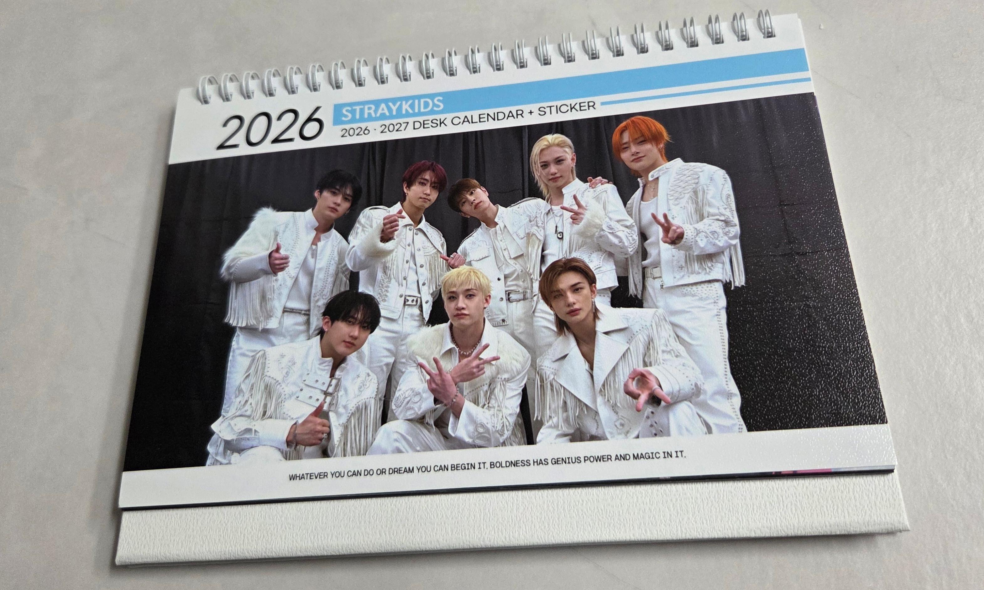 Stray Kids STRAYKIDS グッズ 2026年 & 2027年卓上カレンダー