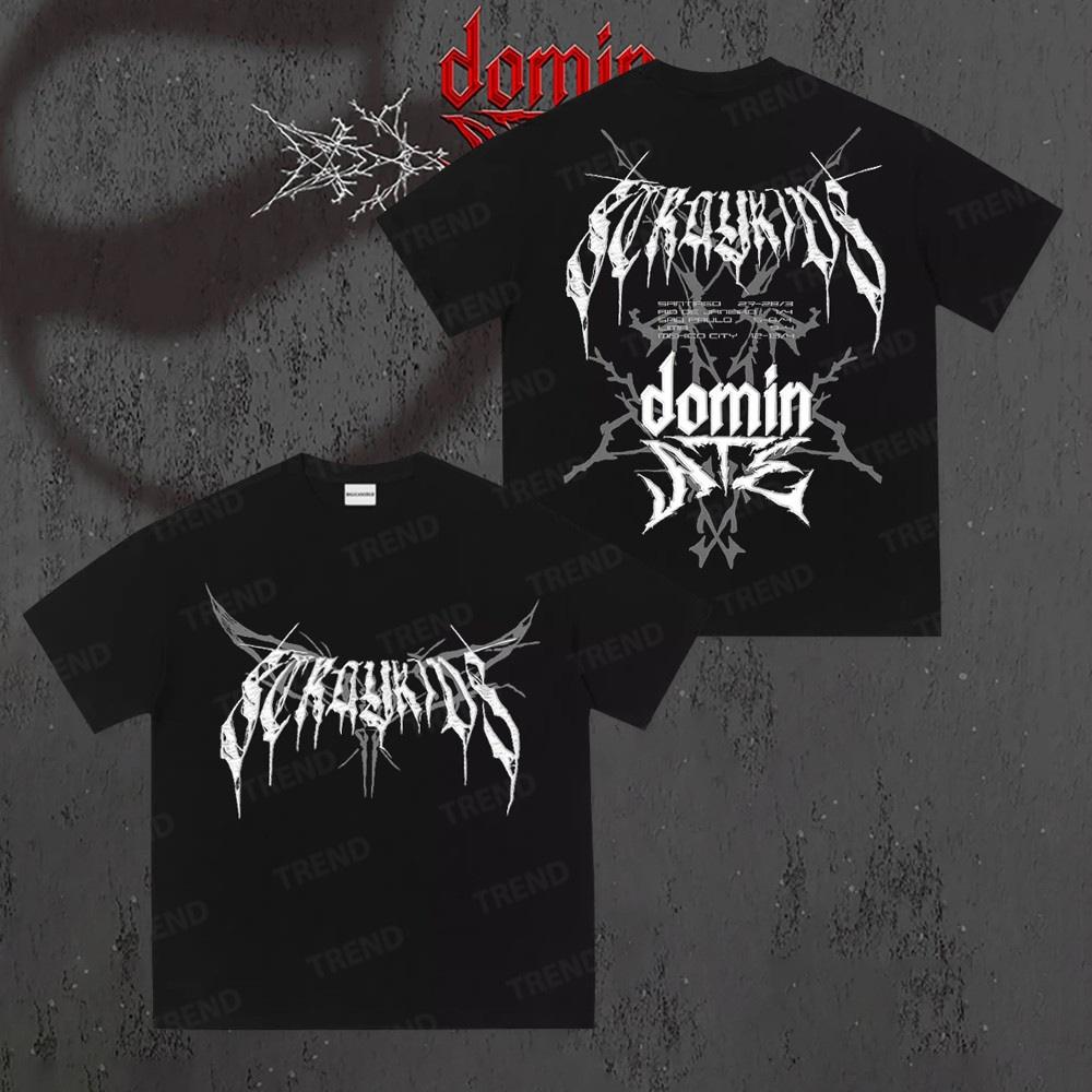 K-POPアーティスト アイドル Stray Kids メンズ半袖Tシャツ 男子ファン fandomグッズ