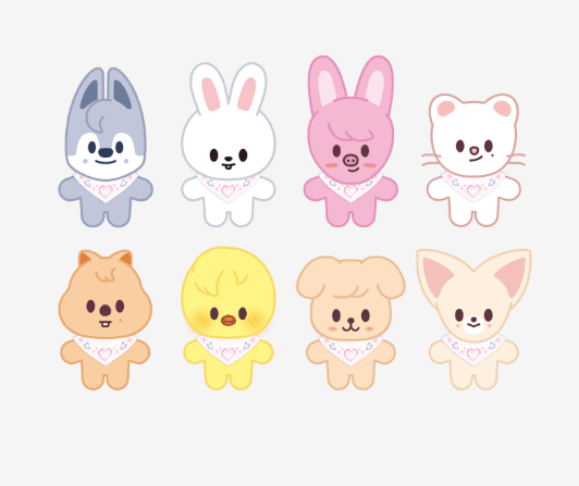 Stray Kids SKZ 2025 ファンミーティング SKZ 5'CLOCK MD スキジュ 10cm ぬいぐるみ