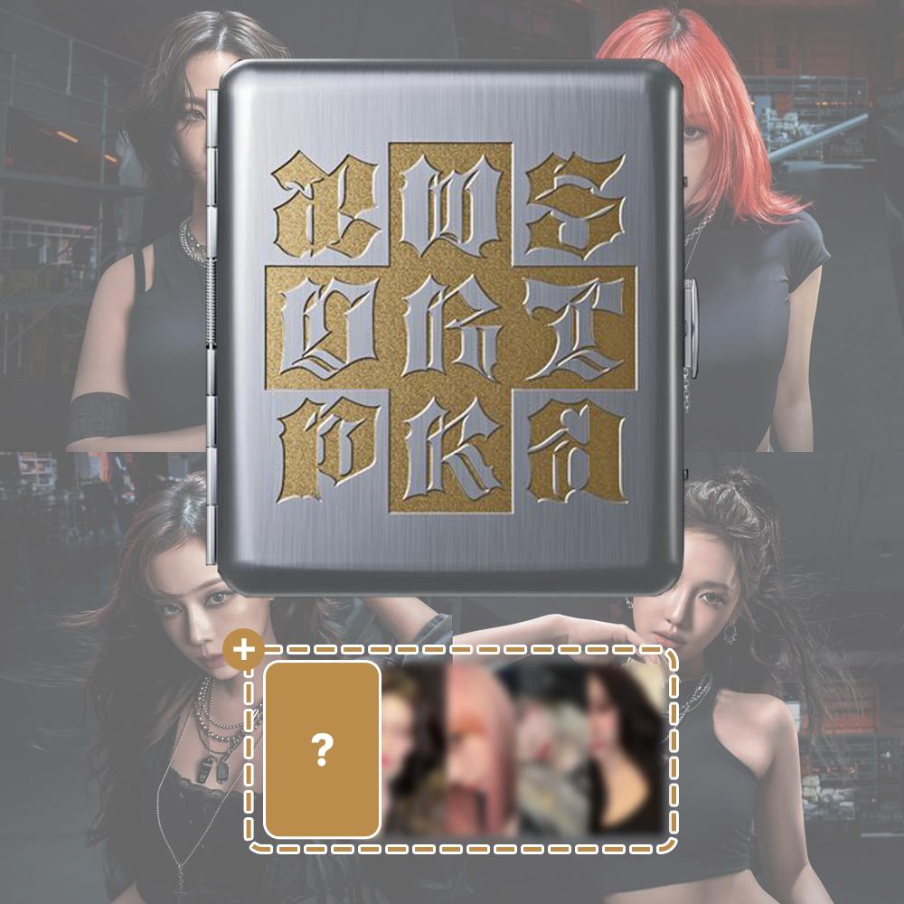 aespa シングルアルバム Dirty Work Dirty Caseバージョン Tin Case Gold