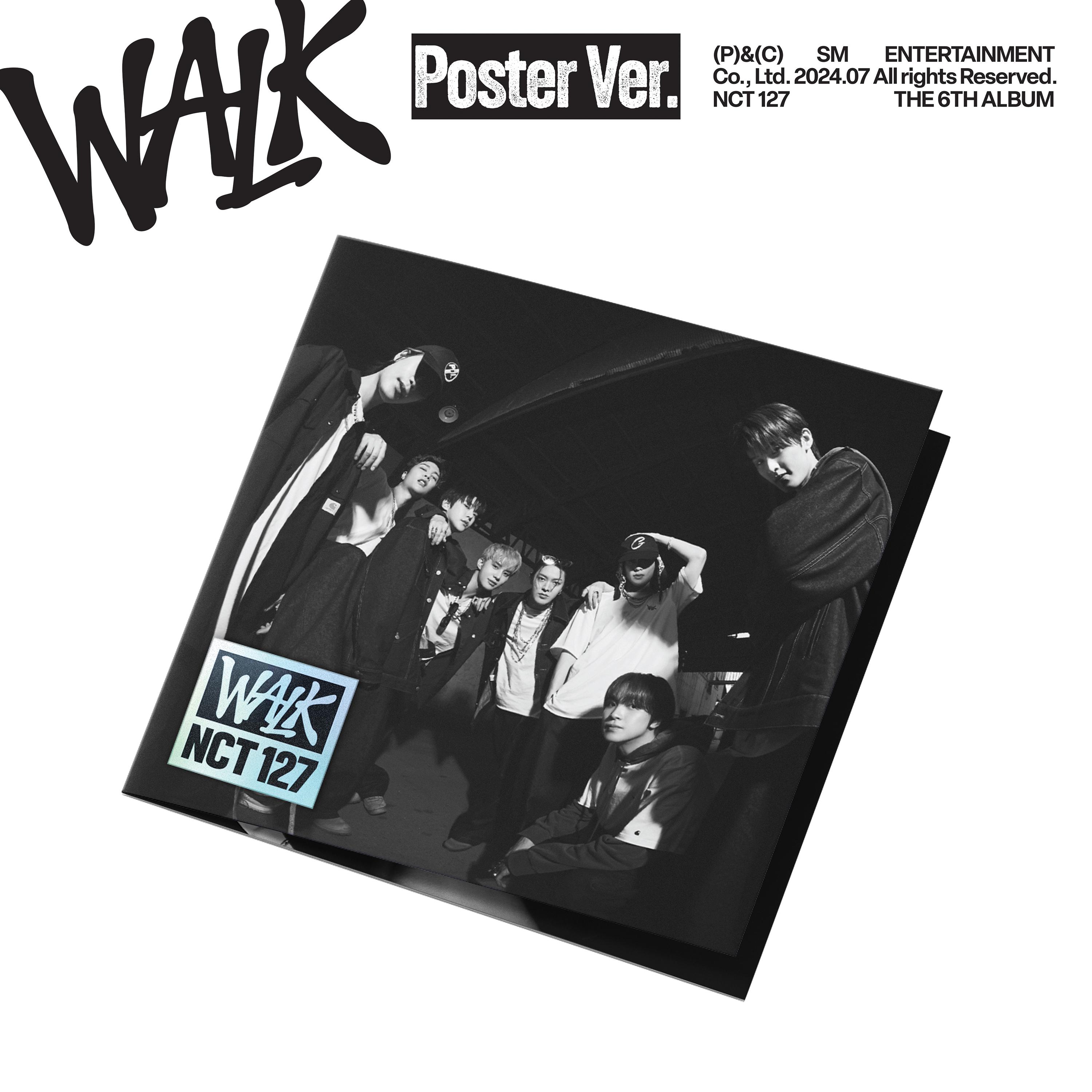 NCT 127 6集 フォトブックバージョン WALK Poster Ver フォトカード ブックレット IDカード カバーポスター