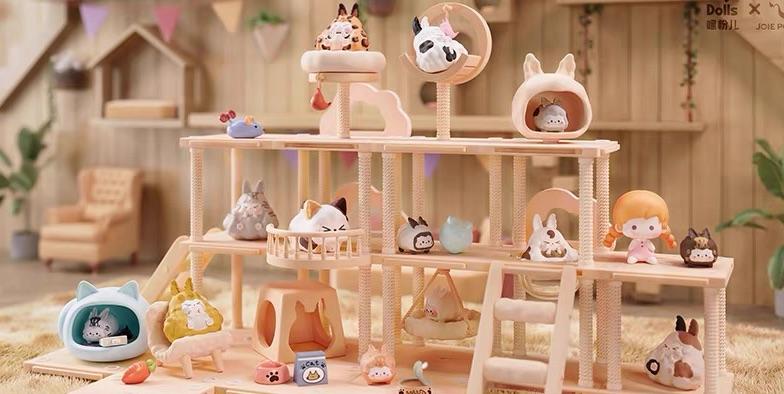 KIKI ミニ 猫 キャットタワー フィギュア 9種