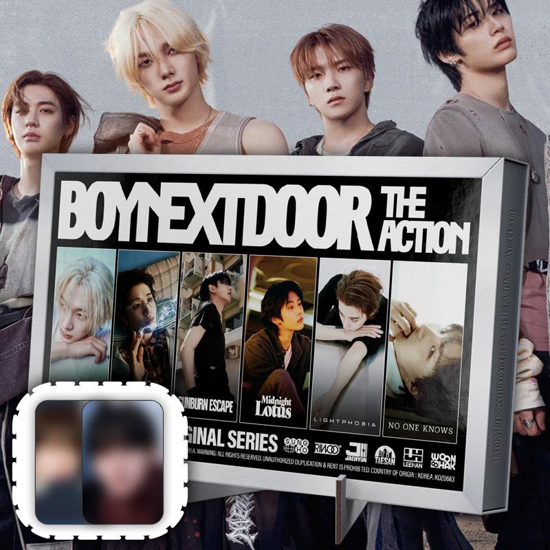 BOYNEXTDOOR アルバム+特典2枚 THE ACTION ボイネク フレーム HOLLYWOOD