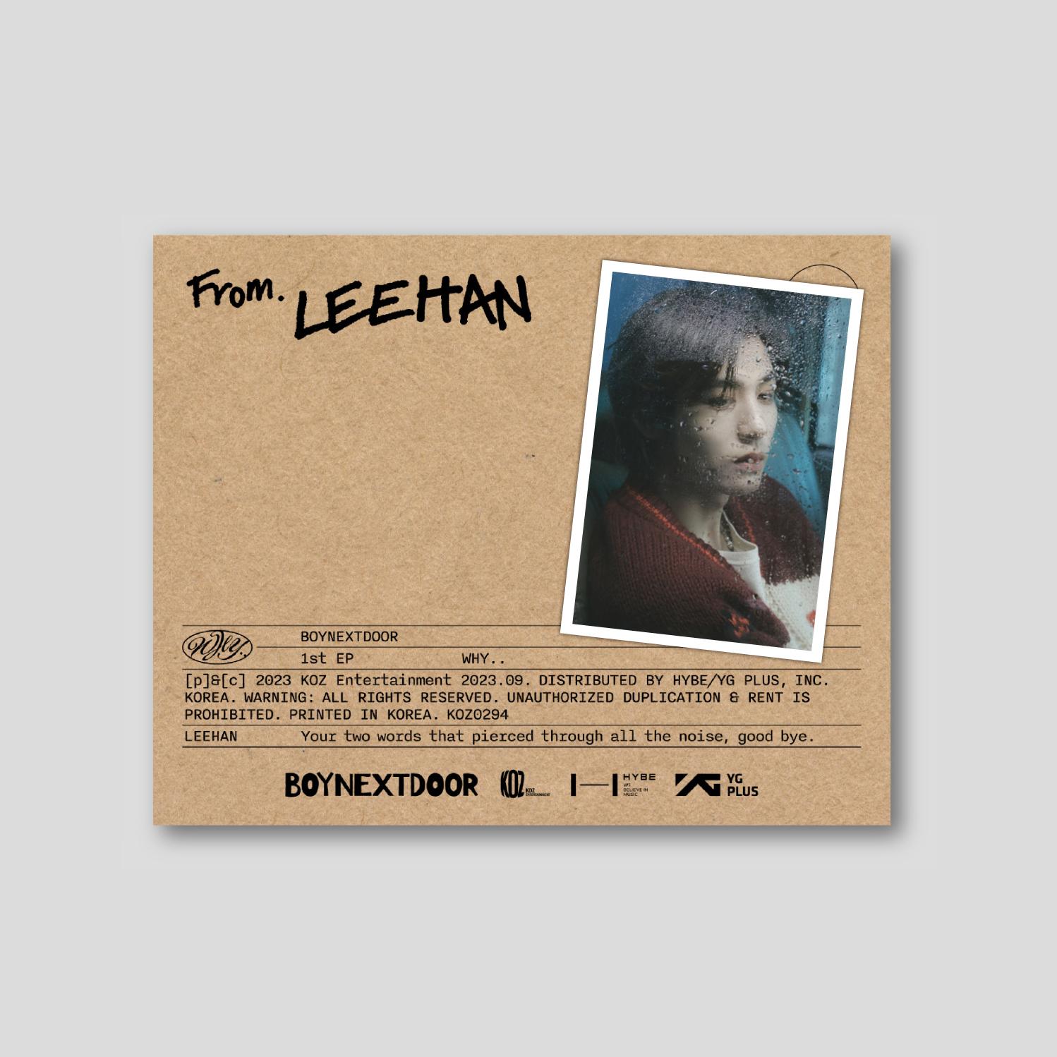 앨범 WHY 1집 레터 이한