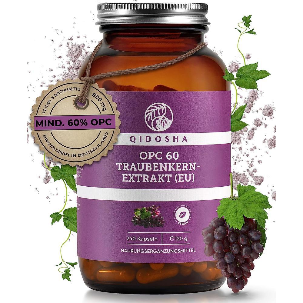 QIDOSHA OPC 60 ブドウ種子 800mg 240カプセル QIDOSHA OPC 60