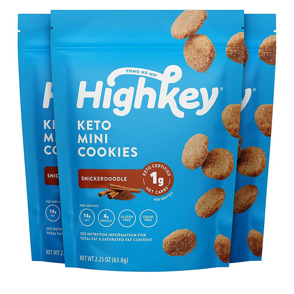 [HIGHKEY Snickerdoodle Cookie] ハイキー スニッカ―ドゥードル クッキー 2.25oz(63.8g) 3パック