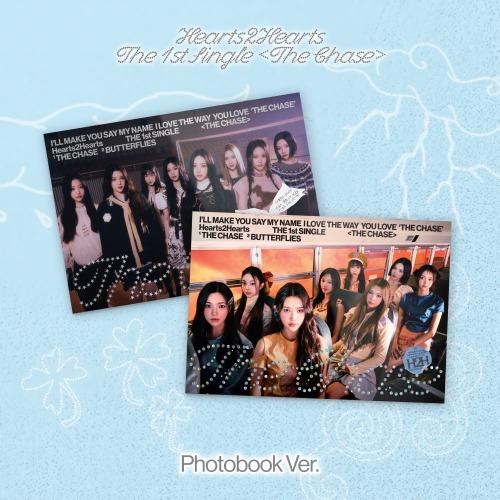 Hearts2Hearts 1st Single Album - The Chase Photo Book Ver 2種よりランダム発送