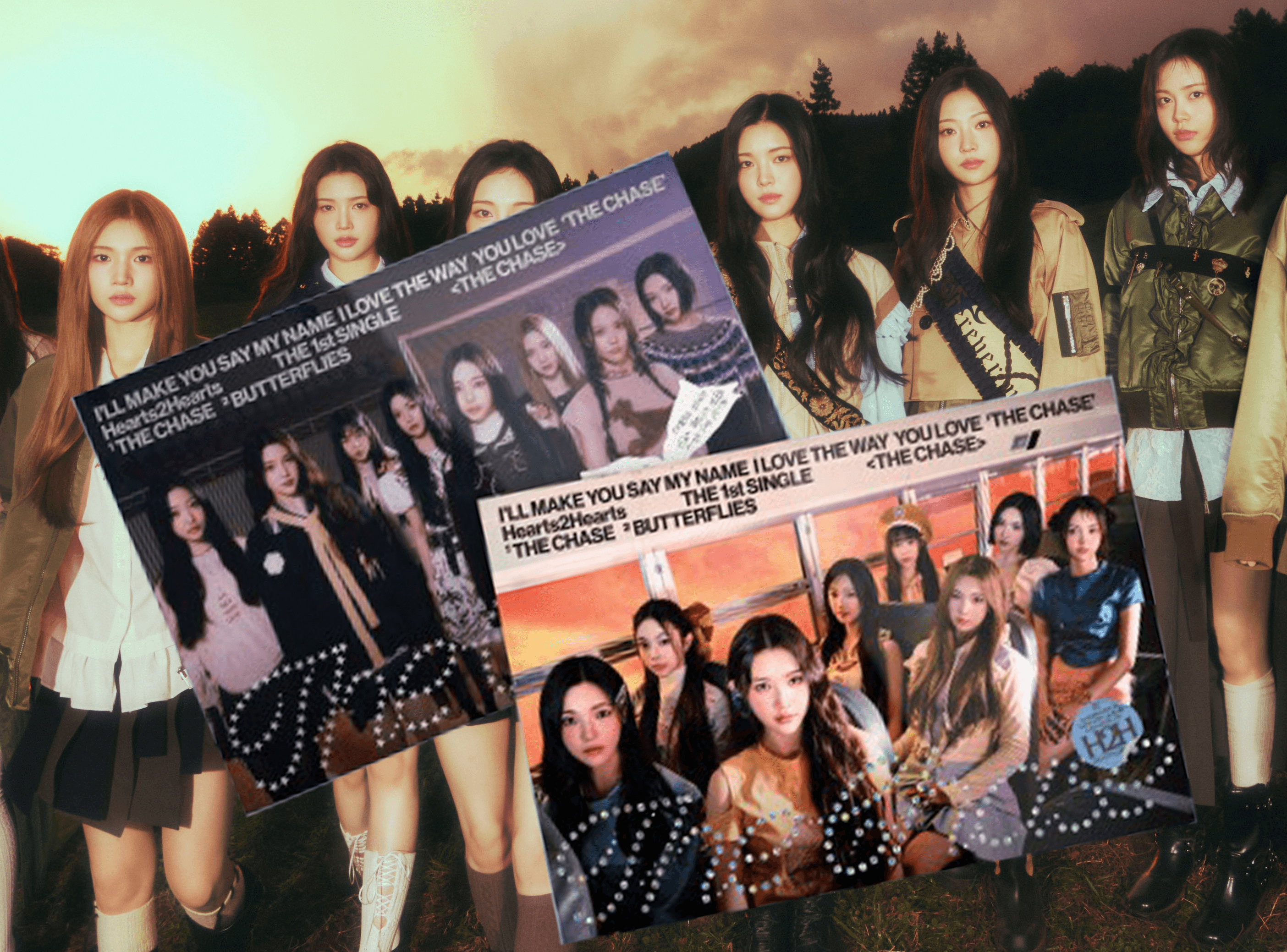 (フォトブック2種セット) ハツトゥハツ Hearts2Hearts ハトゥハ アルバム The Chase