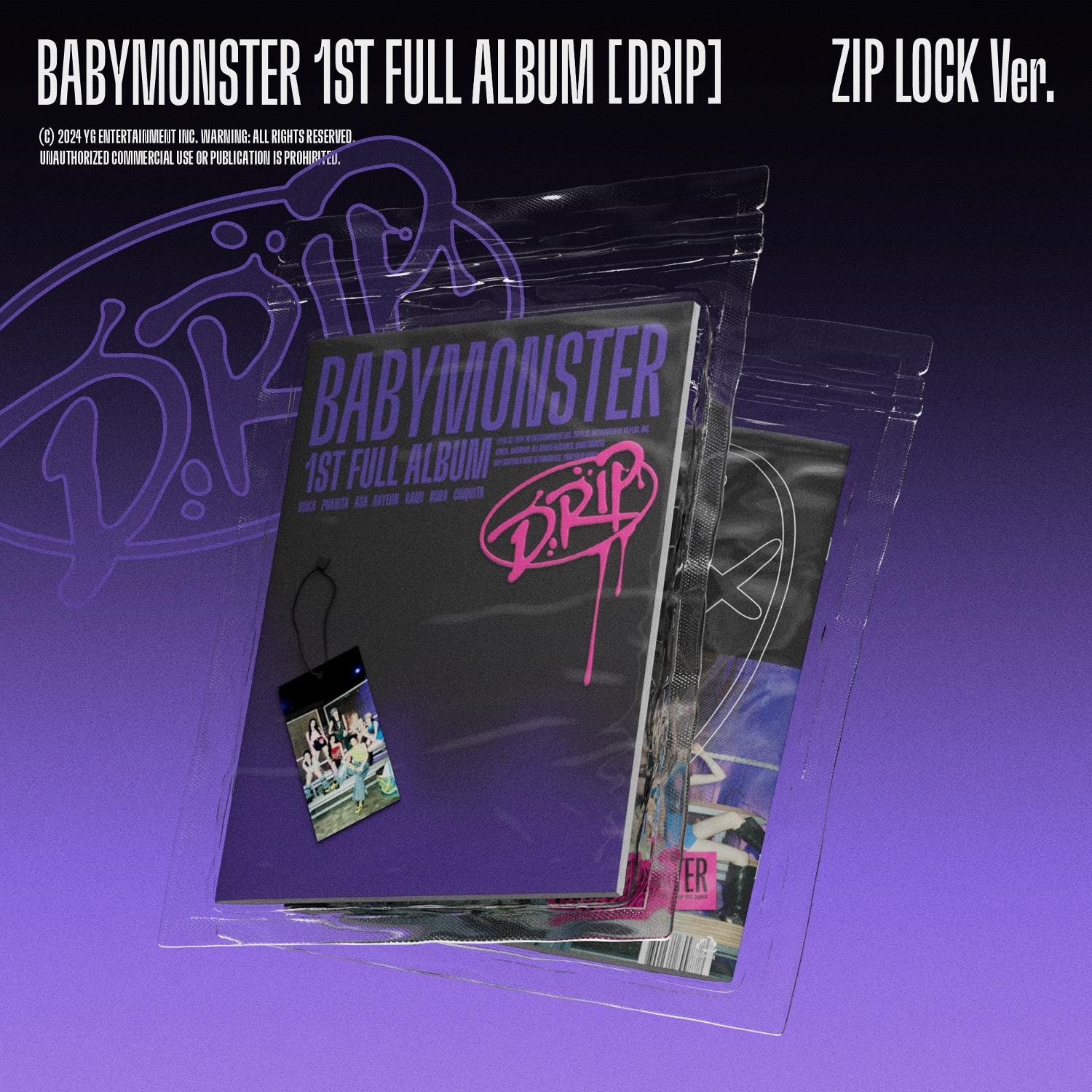 Babymonster 1集 フルアルバム DRIP ジッパーロックバージョン