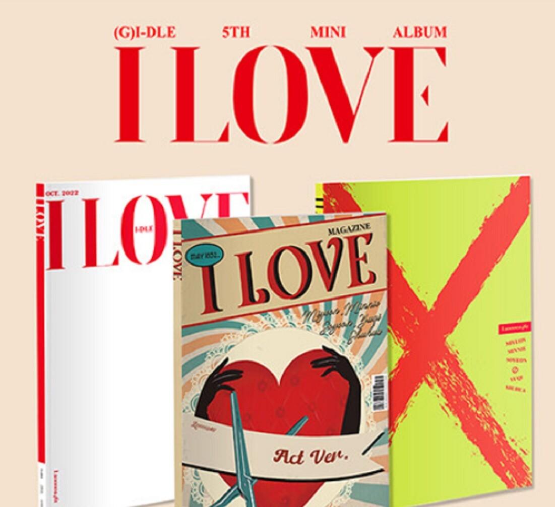 (G)I-DLE 5th EP Album I LOVE 3 Versions Set (Sealed)