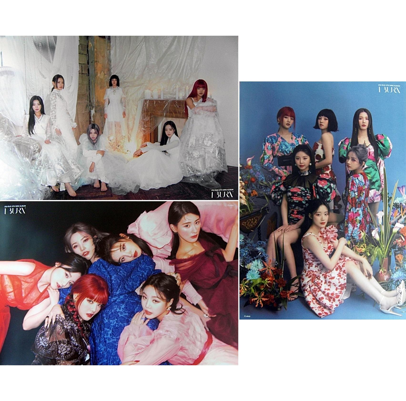 (Bromide 3 types + Tube) (G I-DLE) I burn 3 Types Poster
