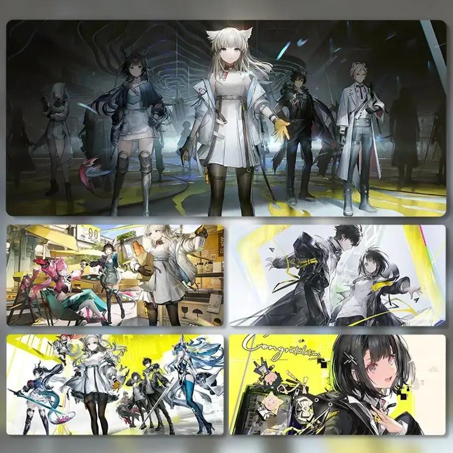 アークナイツ エンドフィールド マウスパッド 大型ゲーミングノートデスクマット 4mm 900x400