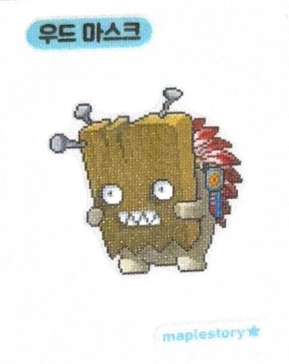 メイプル ウッドマスク ステッカー メイプルストーリー シール