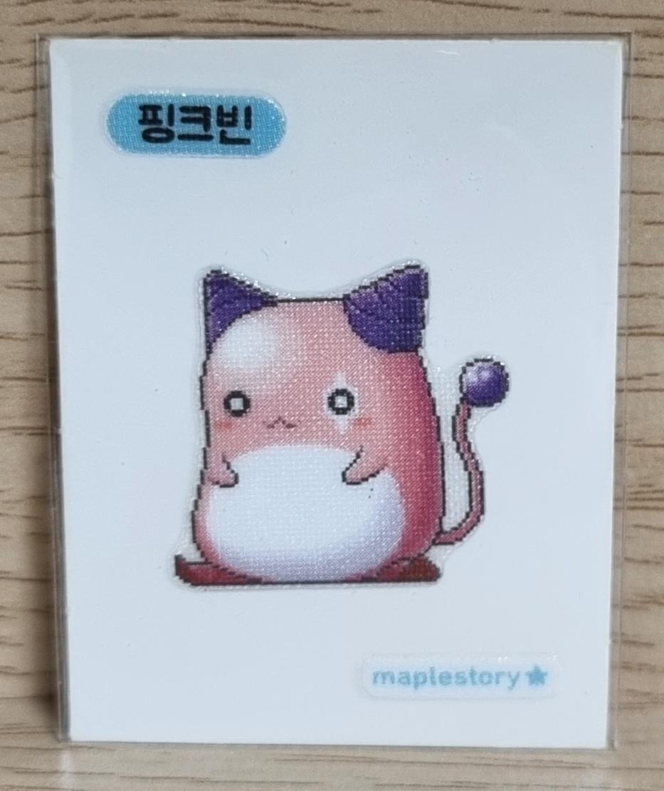 メープルパン 띠부씰 ピンクビン Maple シール