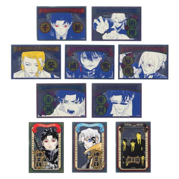 カグラバチ ぷくミラー風 アクリル ステッカー コレクション ロクヒラ チヒロ サザナミ ハクリ グッズ