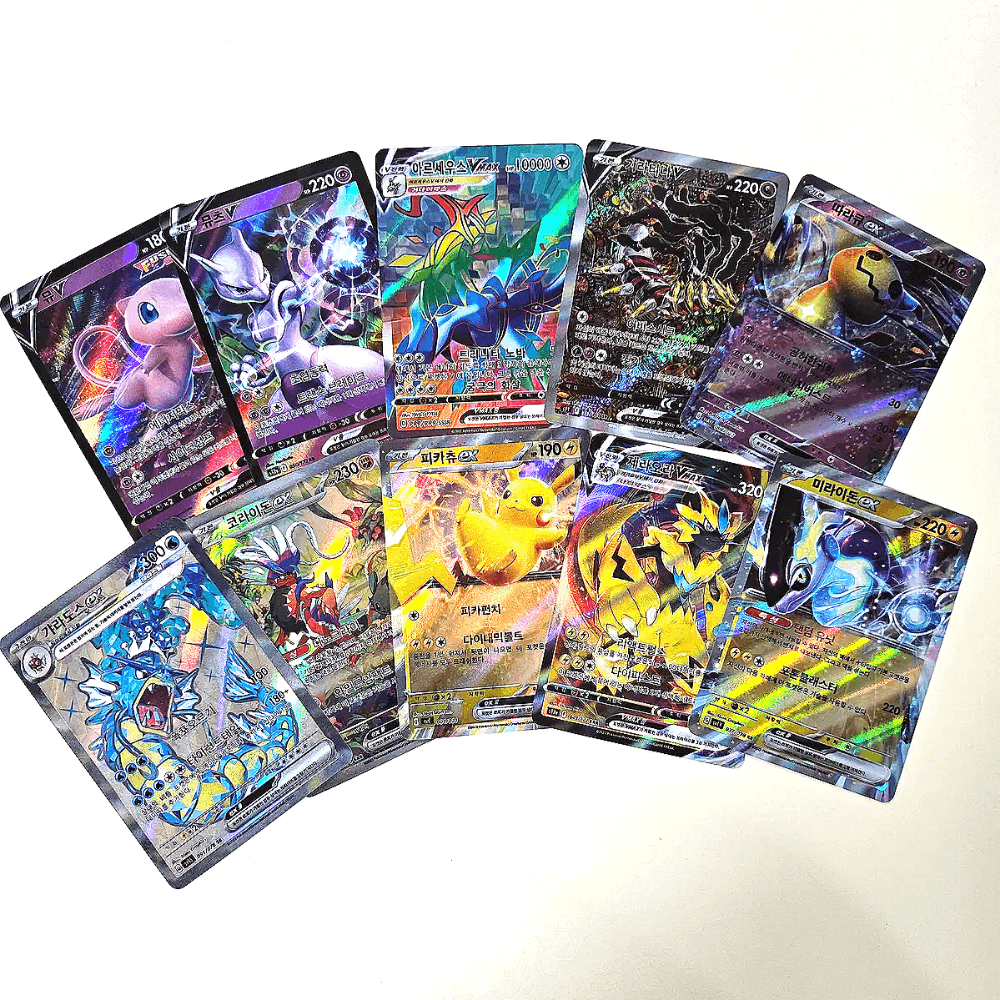 ポケモンカード 限定版 Vstar Vmax ex V 韓国語 ホログラムカード 100pcs