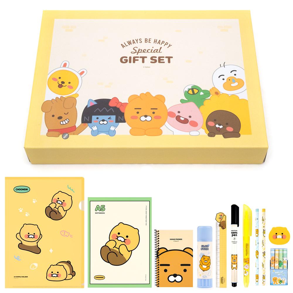 カカオフレンズ (Kakao Friends) 充実文具セット 3 (チュンシギ, 団体ギフト)