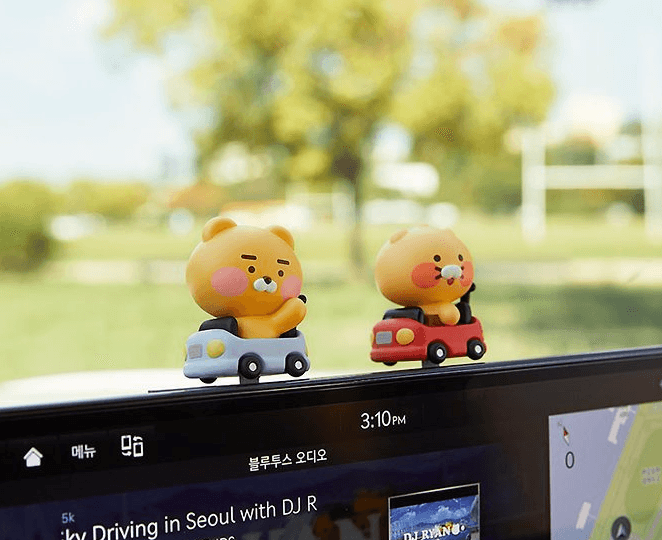 カカオフレンズ (Kakao Friends) チュンシギ フィギュア モニター芳香剤 スライディング車載用芳香剤 (ベビー チュンシギ)