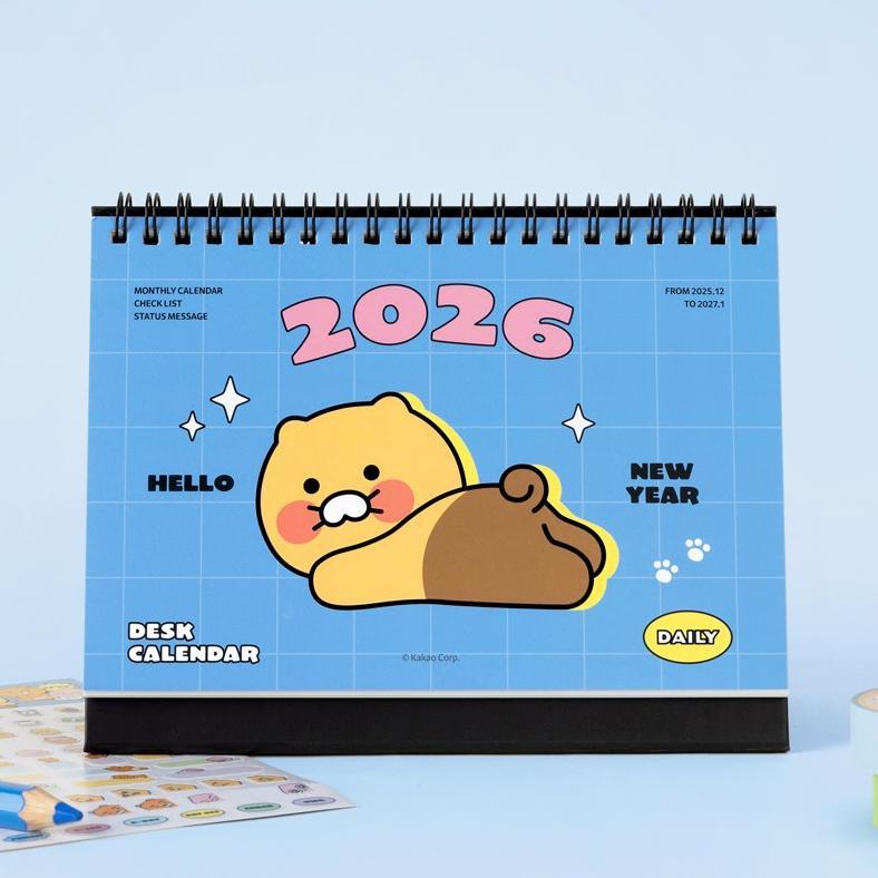 Iconic s カカオフレンズ (Kakao Friends) 2026 スモール卓上カレンダー