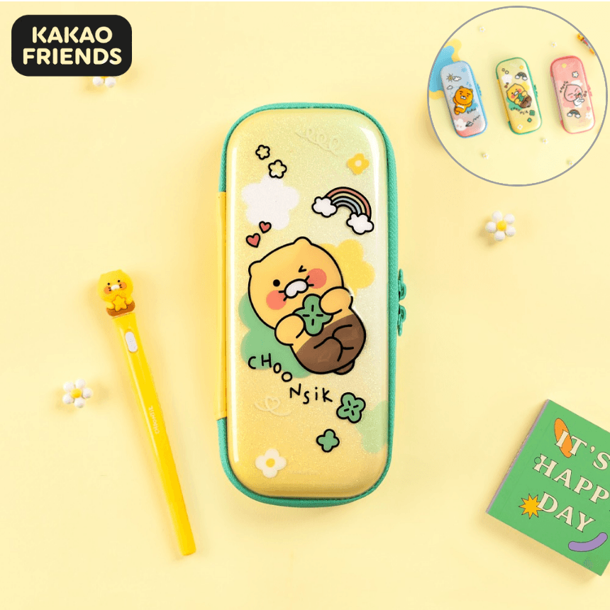 カカオフレンズ EVA筆箱 チュンシギ筆箱 ポーチ 多用途収納整理箱 キャラクター 子供学用品