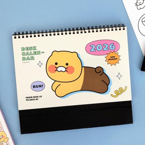 カカオフレンズ Kakao 2026 チュンシク ベーシック卓上カレンダー