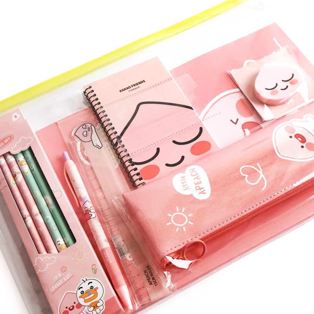 Kakao Friends アピーチ 優等生 文具セット 学用品セット