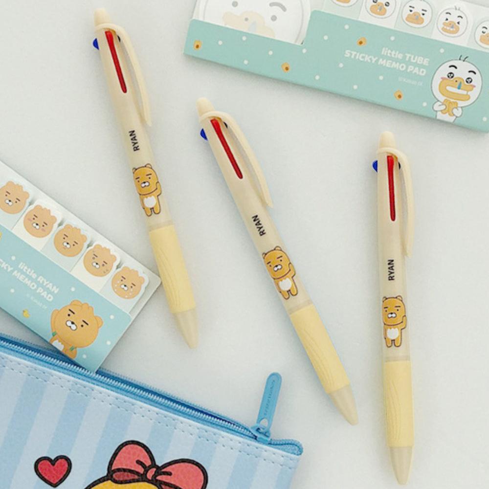 オール ドリーム Kakao Friends 3色ボールペン キャラクター ライアン 名入れ可能
