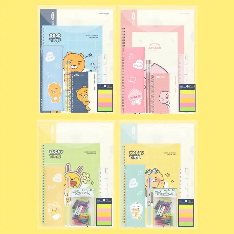 カカオフレンズ A+ 学用品 文具セット 団体 誕生日 プレゼント チュンシク、イムエ、ベージック