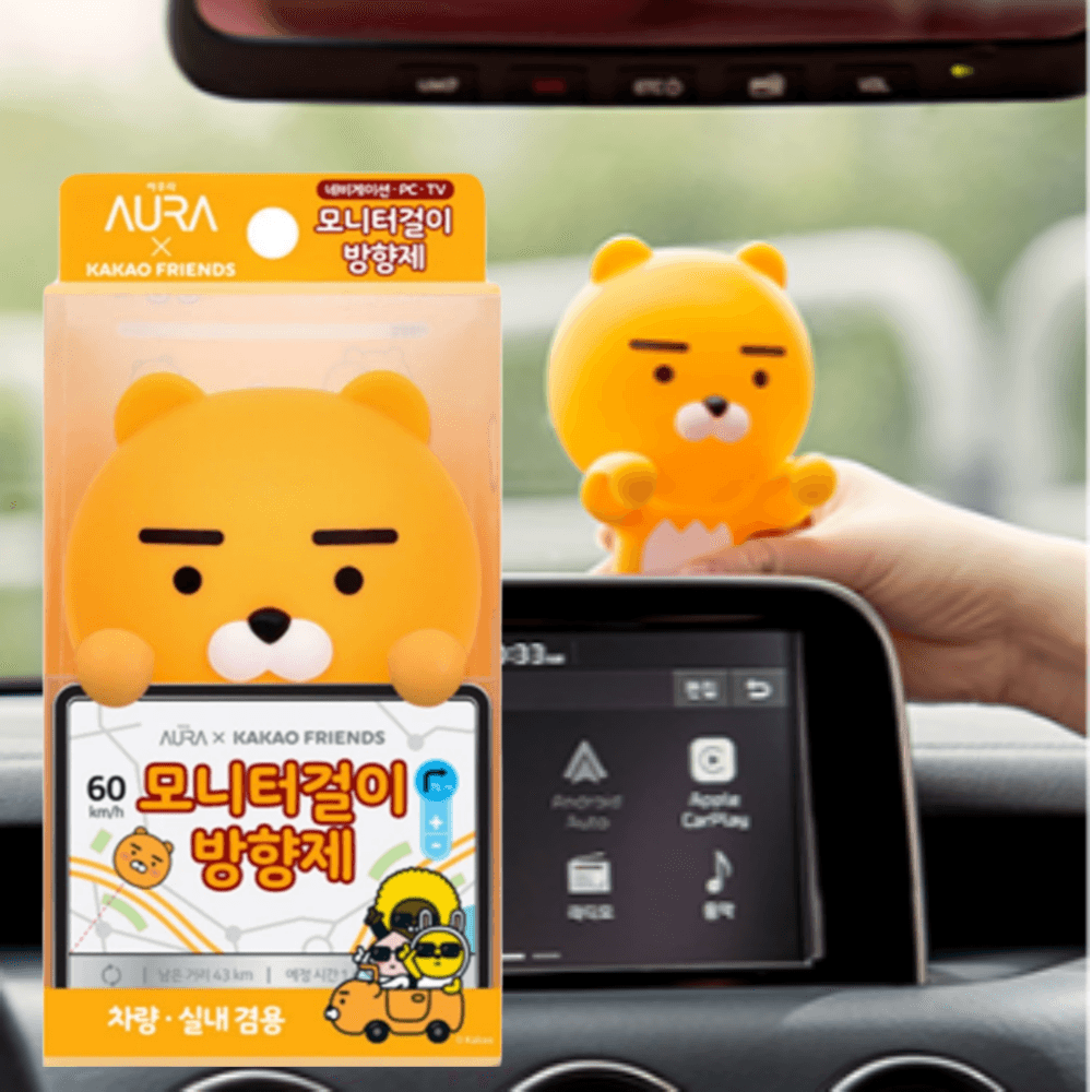 カカオフレンズ モニター掛け 車用芳香剤 ライアン ナビゲーション